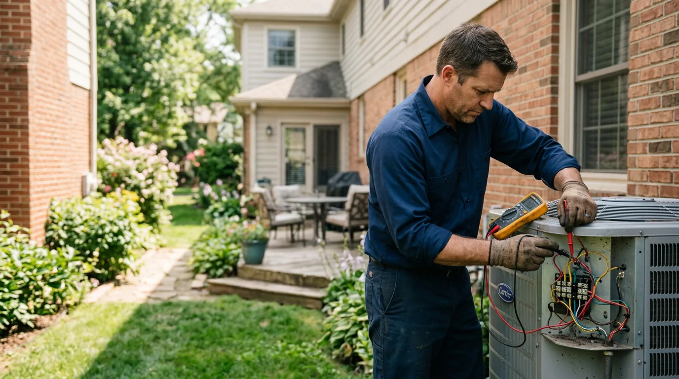 HVAC technician working near Merrimac, MA